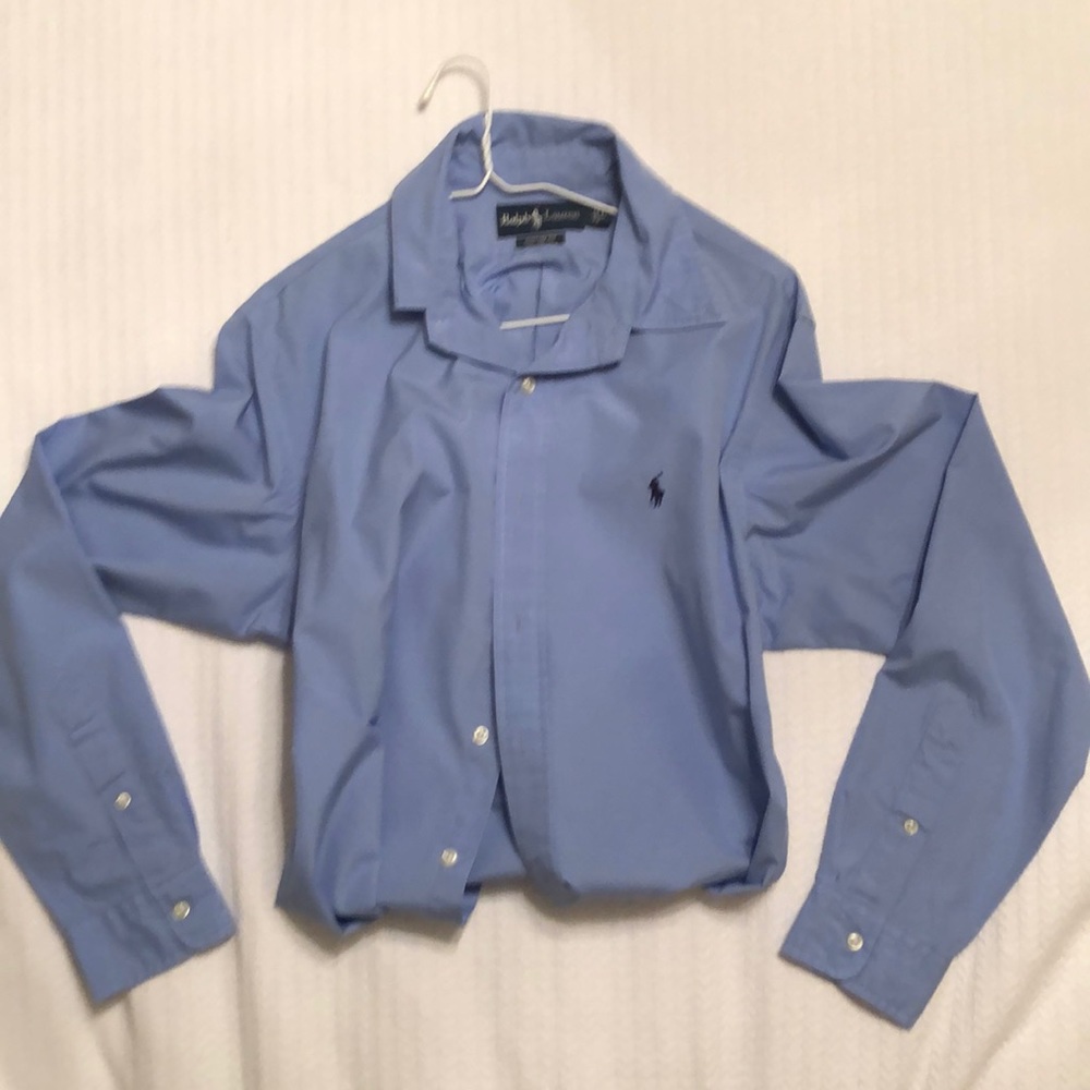 Blue Polo Dress Shirt